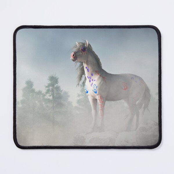 Item preview, White War Horse of the Morning Mists designed and sold by Daniel Eskridge.