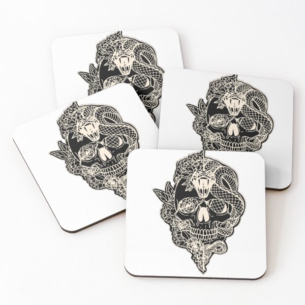 Item preview, Snake and skull designed and sold by JPrinceVirtuArt.