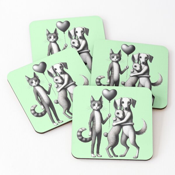 Item preview, Three’s Company: A Heartfelt Trio designed and sold by TSQ.