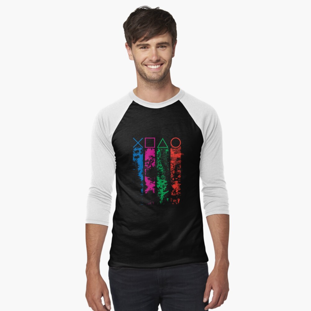 Vista previa del artículo con la obra «Camiseta ¾ estilo béisbol», diseñado y vendido por MOBI-CASE.