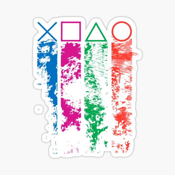 Vista previa del artículo con la obra «Botones del controlador de PlayStation», diseñado y vendido por MOBI-CASE.