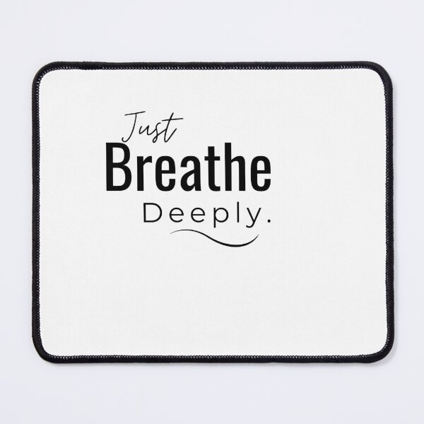 Item preview, Just Breathe Deeply Minimalist Inspirational Typography Quote Art designed and sold by cosmiccircles01.