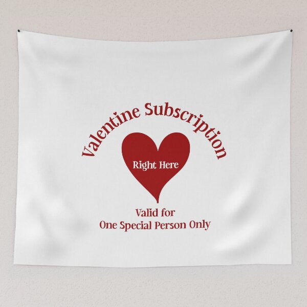 Item preview, Valentine Subscription, Unique designed and sold by villacreativa.