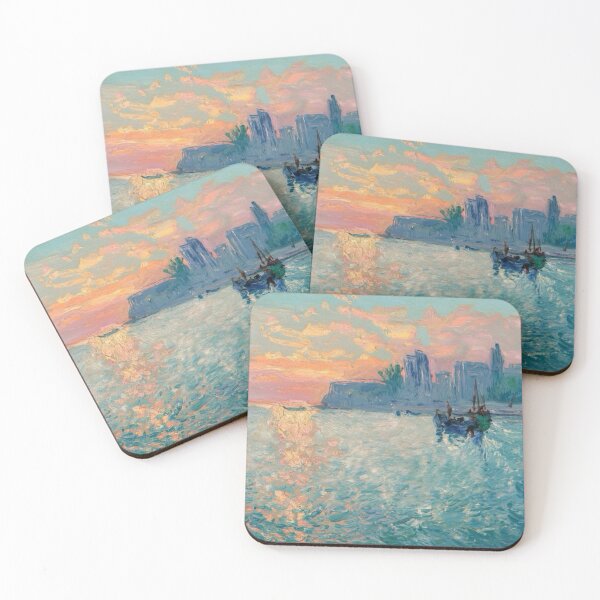 Item preview, Radiant Sunrise Over French Seaside – Coastal Charm Art by Carraann designed and sold by CARRAANN.