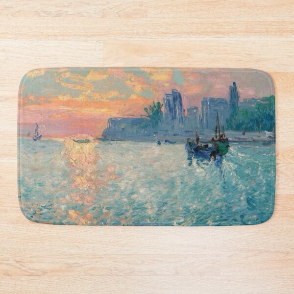 Item preview, Radiant Sunrise Over French Seaside – Coastal Charm Art by Carraann designed and sold by CARRAANN.