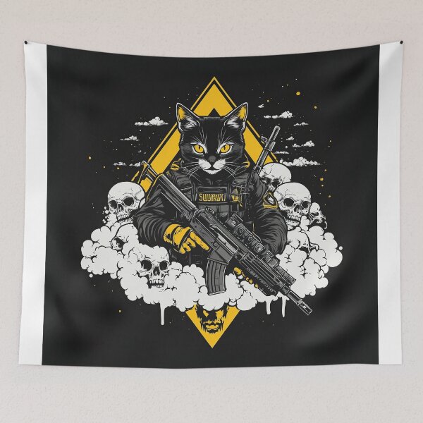 Item preview, special forces cat designed and sold by javierparra.