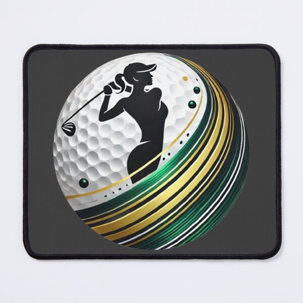 Item preview, Stylish Female Golf Swing Silhouette Design designed and sold by PawtopiaDesigns.