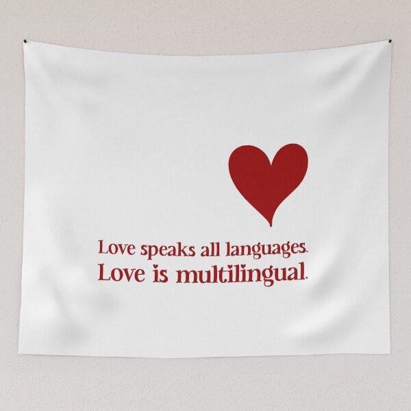 Item preview, Love Speaks All Languages, Unique designed and sold by villacreativa.