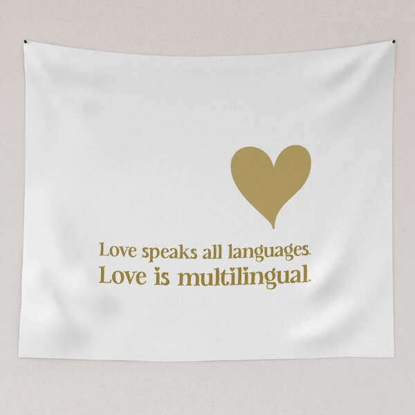 Item preview, Love Speaks All Languages, Unique designed and sold by villacreativa.