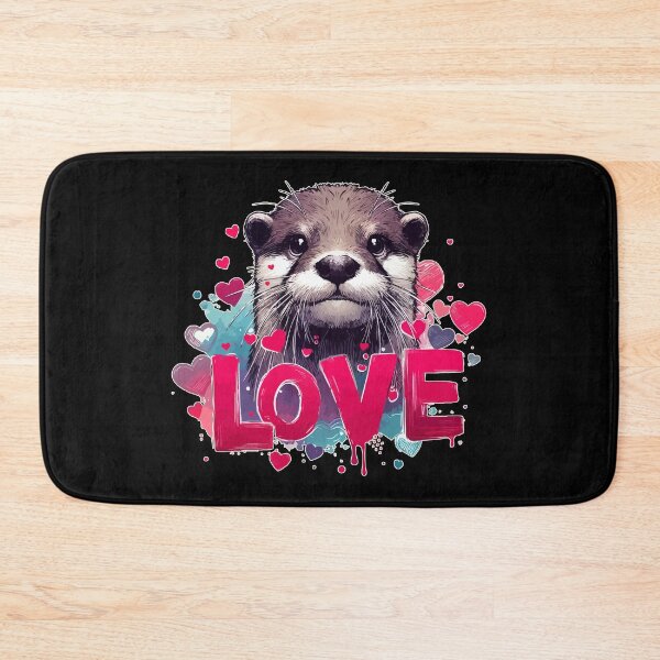 Item preview, Love Cool Otter Sketchy Happy Valentines designed and sold by TomFrontierArt.