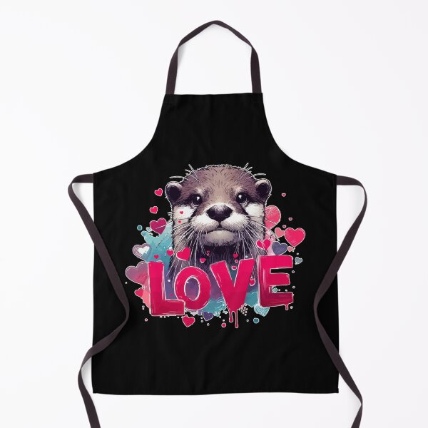 Item preview, Love Cool Otter Sketchy Happy Valentines designed and sold by TomFrontierArt.