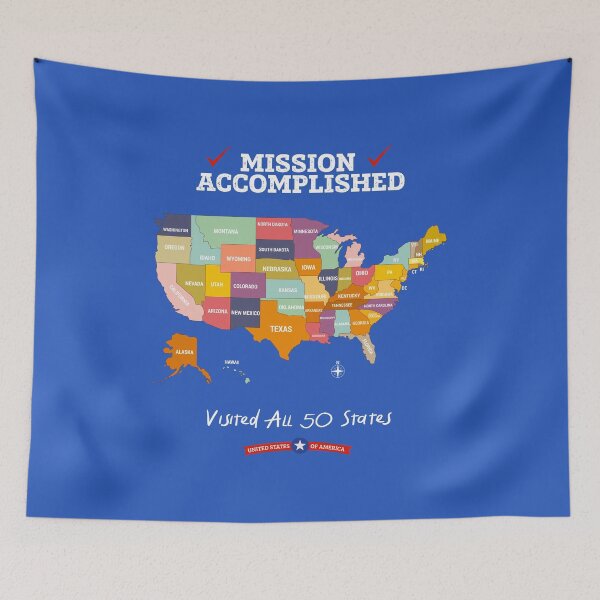 Item preview, All 50 States Mission Accomplished designed and sold by Wild-Co.