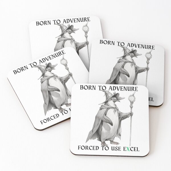 Item preview, Born to adventure, forced to use Excel designed and sold by 369 DESIGNZ.