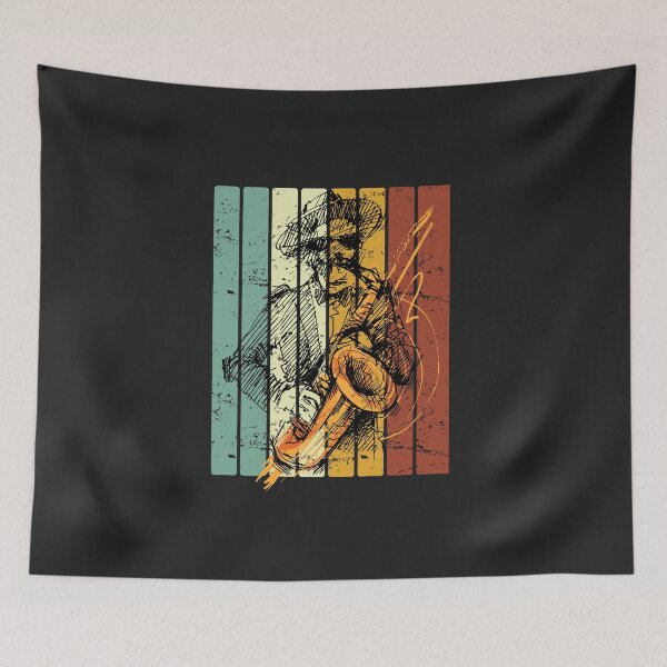 Item preview, Cool Funny Vintage Retro Saxophonist designed and sold by laiwole.