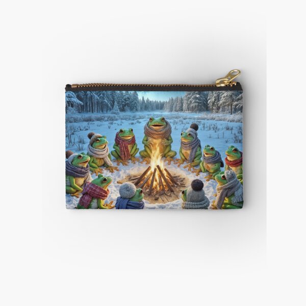 Item preview, Frogs Warming By a Campfire designed and sold by Maria Dryfhout.