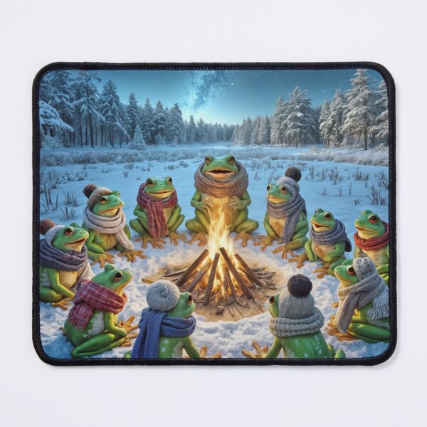 Item preview, Frogs Warming By a Campfire designed and sold by Maria Dryfhout.