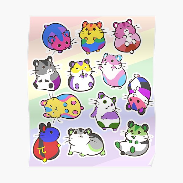 Pride Hamsters Poster