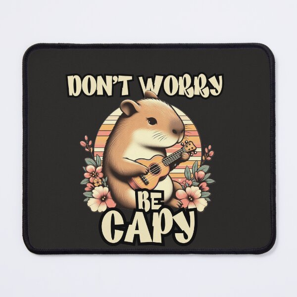 Item preview,  retro Don’t Worry Be Capy Cute Vintage Capybara designed and sold by zingbing.