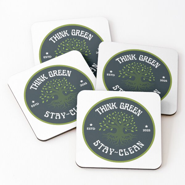 Item preview, Think Green, Stay Clean designed and sold by TiggsnPigsArt.