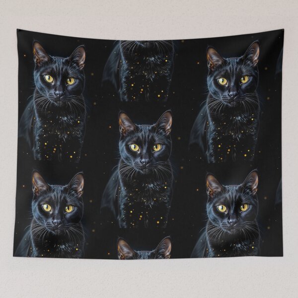 Item preview, Night elegance: a cat with a charming look designed and sold by Turko762.