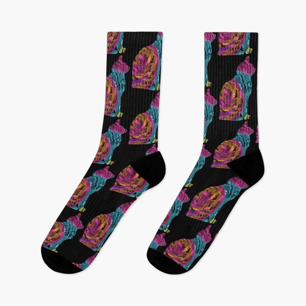 Item preview, Rainbow Tie Dye Zentangle Psychedelic Cat, Small Sized Single and Repeating Pattern, Choose Your Own Background designed and sold by Nicolette Olivier.