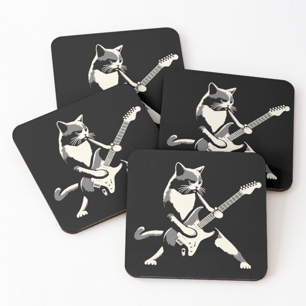 Item preview, Cat Playing Guitar designed and sold by artofthenorth.