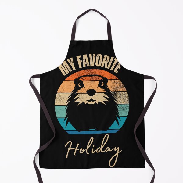Item preview, My Favorite Holiday Ground Hog Vintage Retro Sunset Gift Groundhog Day designed and sold by ZACK ART.