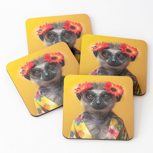 Item preview, Cute lemur in a dressing gown. Funny animal art designed and sold by GiriaGallery.
