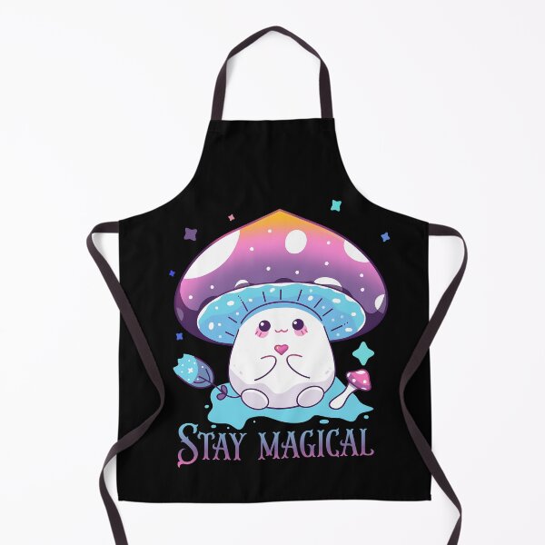 Item preview, Stay magical - cute hand drawn magic mushroom designed and sold by EvergreenWhimsy.