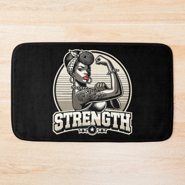 Item preview, Strength strong woman African American retro gift designed and sold by Pineapple-Tree.