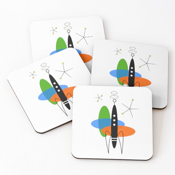 Item preview, Mid Century Rocket designed and sold by Jeffsredbubble.