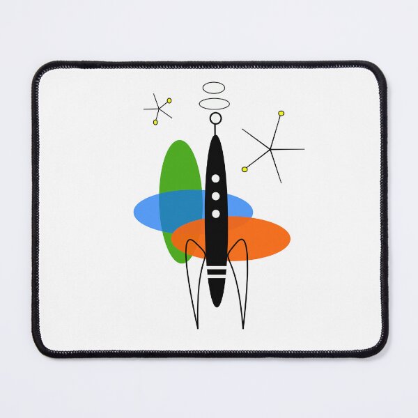 Item preview, Mid Century Rocket designed and sold by Jeffsredbubble.