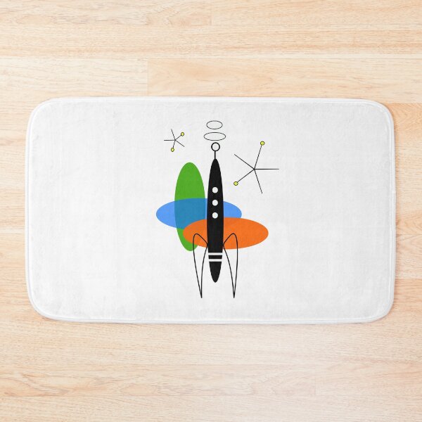 Item preview, Mid Century Rocket designed and sold by Jeffsredbubble.