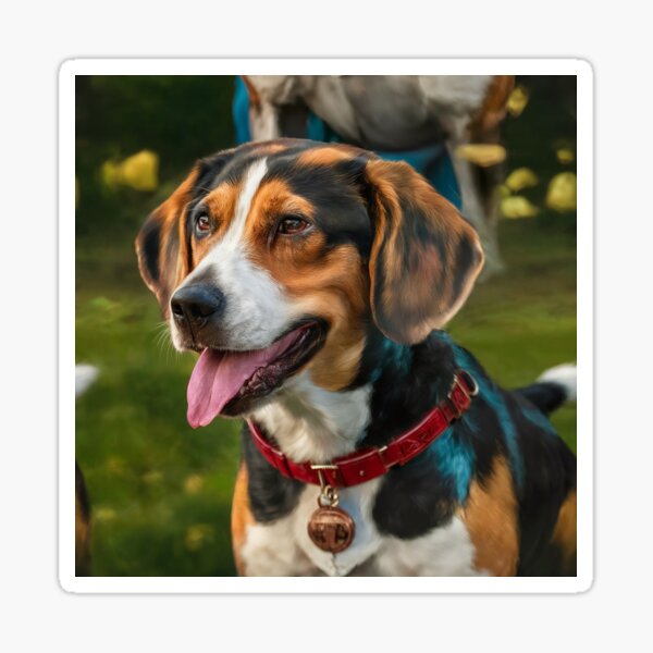 Item preview, Vibrant Beagle Close-Up Pattern Design – Playful and Energetic Pet Artwork designed and sold by NSB-Design.