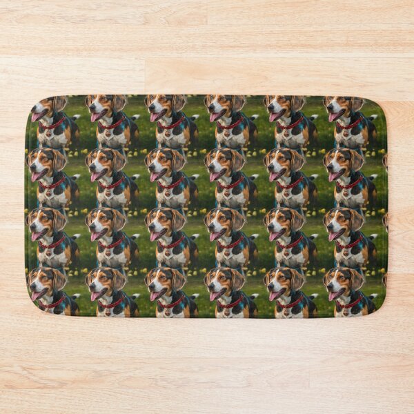 Item preview, Vibrant Beagle Close-Up Pattern Design – Playful and Energetic Pet Artwork designed and sold by NSB-Design.
