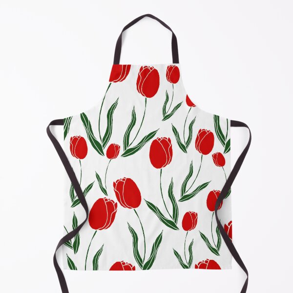 Item preview, Red Tulip Pattern designed and sold by Cherise Rochelle.
