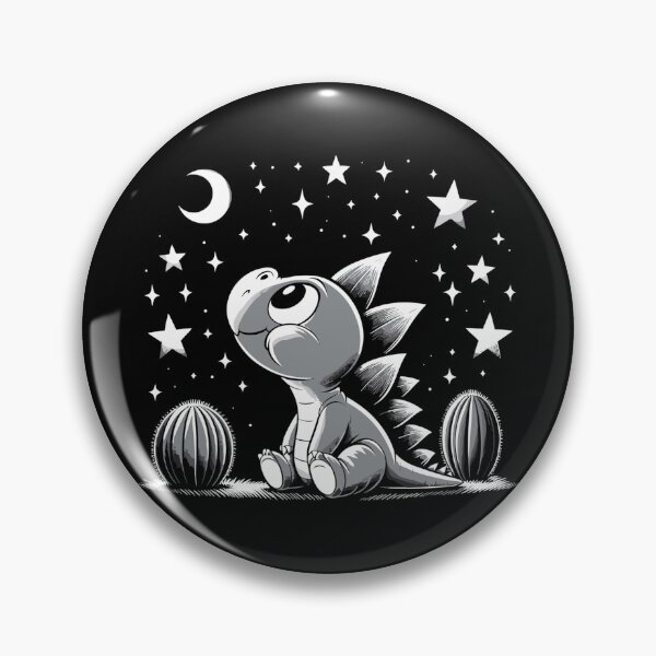 Item preview, Stegosaurus Baby Dino Babydino Stars Cactus designed and sold by Pineapple-Tree.