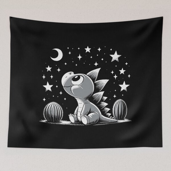 Item preview, Stegosaurus Baby Dino Babydino Stars Cactus designed and sold by Pineapple-Tree.