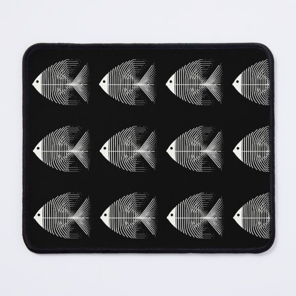 Item preview, High, Classic, Abstract Fishbone, Black Background, Small Pattern designed and sold by GaborSkeleton.