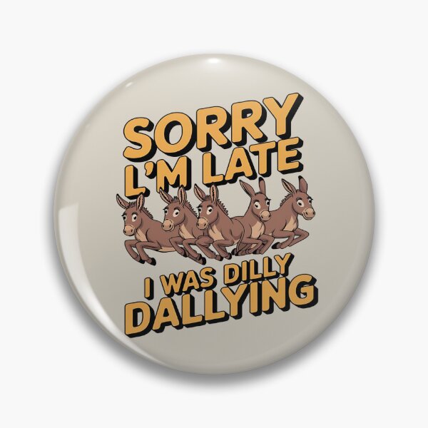 Item preview, Sorry i'm late - Donkey silhouette - Donkeys are awesome - Donkey charms - Donkey nature designed and sold by JansenGS.