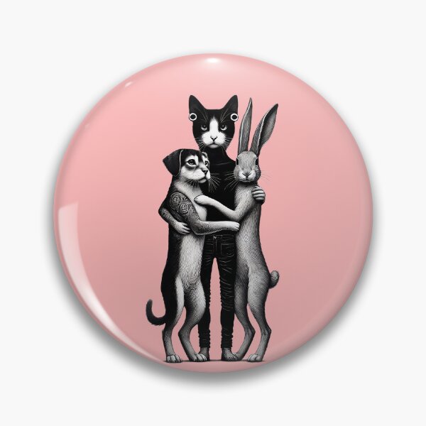 Item preview, Unity Trio: Valentine's Day Cat, Dog, and Rabbit designed and sold by TSQ.