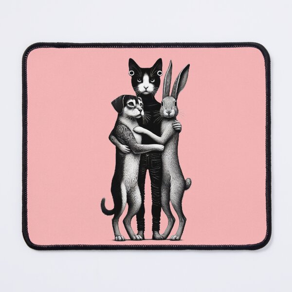 Item preview, Unity Trio: Valentine's Day Cat, Dog, and Rabbit designed and sold by TSQ.