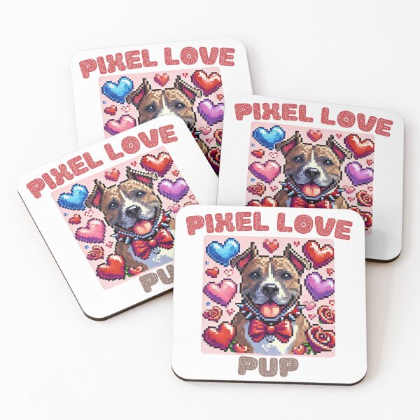 Item preview, Pixel Love Pup designed and sold by Mosaic by M.