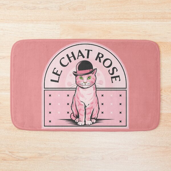 Item preview, The Rose cat with his bowler hat and green eyes designed and sold by P2Genies.