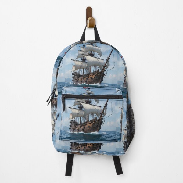 Item preview, Adventure Majestic Pirate Ships Maritime Art Ocean Journey designed and sold by ART ATTACK ZONE.