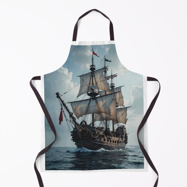 Artikelvorschau, Nautische majestätische Piratenschiffe maritime Kunst Ozean Reise entworfen und verkauft von ART ATTACK ZONE.