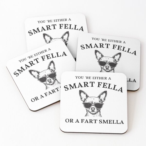 Item preview, you're either a smart fella or a fart smella, funny quote  designed and sold by ikramart11.