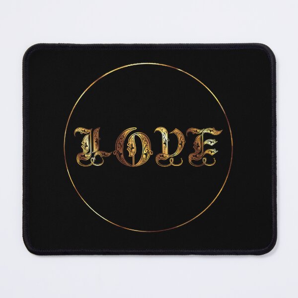 Item preview, Gold Love Calligraphy designed and sold by Skull Fern.
