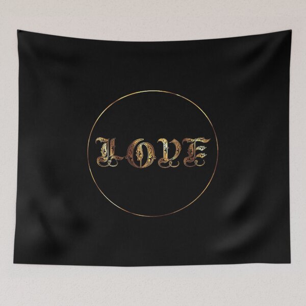 Item preview, Gold Love Calligraphy  designed and sold by Skull Fern.