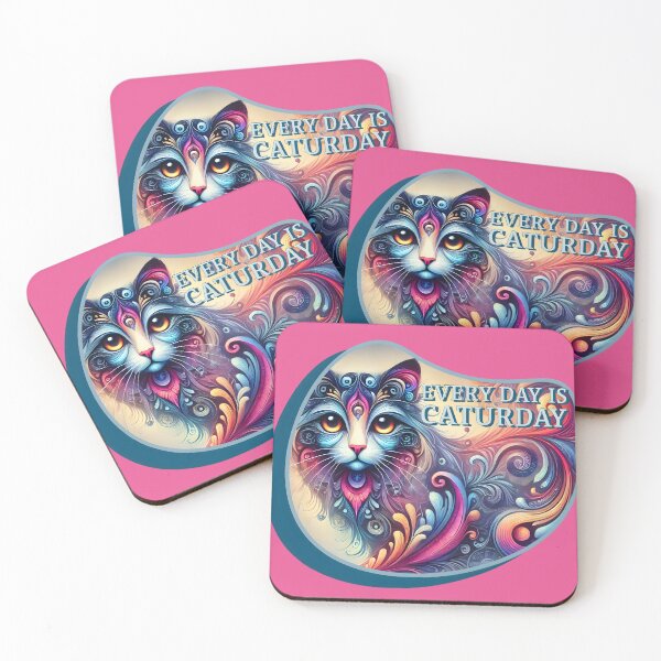 Item preview, "Every Day Is Caturday Art" designed and sold by AdelkoDesigns.